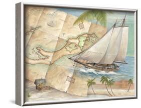 West Indies Schooner-Ron Jenkins-Framed Art Print