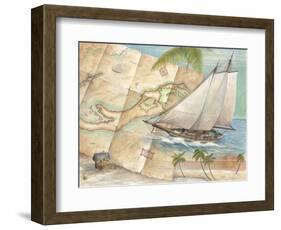 West Indies Schooner-Ron Jenkins-Framed Art Print