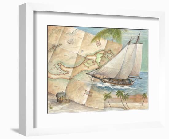 West Indies Schooner-Ron Jenkins-Framed Art Print