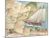 West Indies Schooner-Ron Jenkins-Mounted Art Print