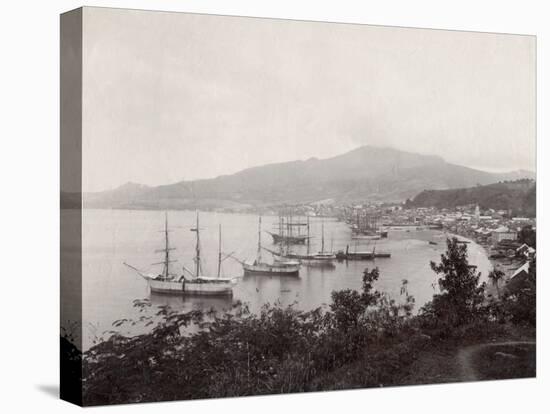 West Indies, View of St. Pierre, Martinique-null-Stretched Canvas