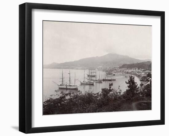 West Indies, View of St. Pierre, Martinique-null-Framed Photographic Print