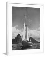 West Indies Yacht-null-Framed Photographic Print