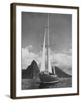 West Indies Yacht-null-Framed Photographic Print