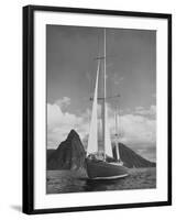 West Indies Yacht-null-Framed Photographic Print