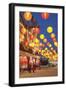 West Kowloon Bamboo Theatre at Dusk, Kowloon, Hong Kong, China, Asia-Ian Trower-Framed Photographic Print