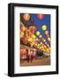 West Kowloon Bamboo Theatre at Dusk, Kowloon, Hong Kong, China, Asia-Ian Trower-Framed Photographic Print