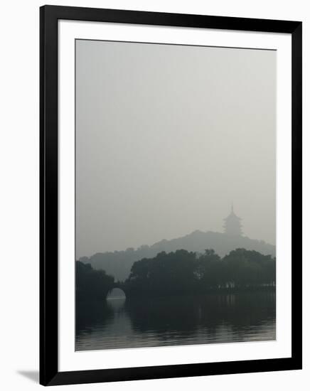 West Lake, Hangzhou, Zhejiang Province, China, Asia-Jochen Schlenker-Framed Premium Photographic Print