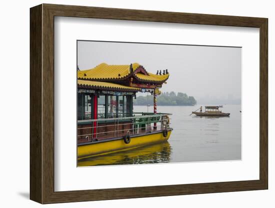 West Lake, Hangzhou, Zhejiang province, China, Asia-Michael Snell-Framed Photographic Print