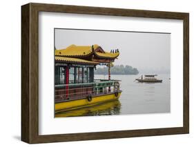 West Lake, Hangzhou, Zhejiang province, China, Asia-Michael Snell-Framed Photographic Print