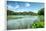 West Lake Landscape with Green Hills, Lake and Blue Sky, Hangzhou, Zhejiang, China-Andreas Brandl-Framed Photographic Print