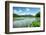 West Lake Landscape with Green Hills, Lake and Blue Sky, Hangzhou, Zhejiang, China-Andreas Brandl-Framed Photographic Print