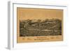 West Lebanon, New Hampshire - Panoramic Map-Lantern Press-Framed Art Print