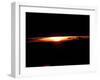 West-looking View Featuring the Profile of the Atmosphere And the Setting Sun-Stocktrek Images-Framed Premium Photographic Print