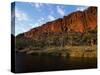 West Macdonnell National Park, Early Morning Sunlight on Glen Helen Gorge, Australia-William Gray-Stretched Canvas