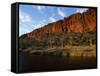 West Macdonnell National Park, Early Morning Sunlight on Glen Helen Gorge, Australia-William Gray-Framed Stretched Canvas