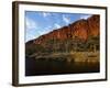 West Macdonnell National Park, Early Morning Sunlight on Glen Helen Gorge, Australia-William Gray-Framed Photographic Print