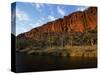 West Macdonnell National Park, Early Morning Sunlight on Glen Helen Gorge, Australia-William Gray-Stretched Canvas