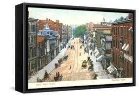West Main Street, Meriden, Connecticut-null-Framed Stretched Canvas