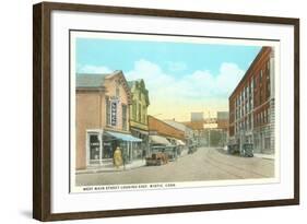 West Main Street, Mystic, Connecticut-null-Framed Art Print