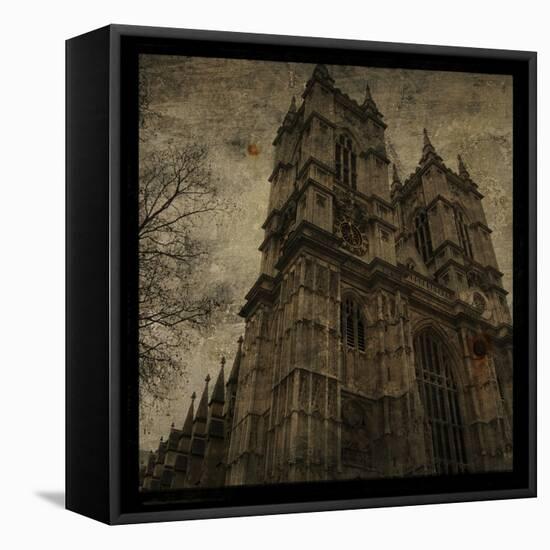 West Minster Abbey-John W Golden-Framed Stretched Canvas