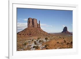 West Mitten Butte on left and East Mitten Butte on right, Monument Valley Navajo Tribal Park, Utah,-Richard Maschmeyer-Framed Photographic Print