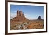 West Mitten Butte on left and East Mitten Butte on right, Monument Valley Navajo Tribal Park, Utah,-Richard Maschmeyer-Framed Photographic Print