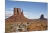 West Mitten Butte on left and East Mitten Butte on right, Monument Valley Navajo Tribal Park, Utah,-Richard Maschmeyer-Mounted Photographic Print