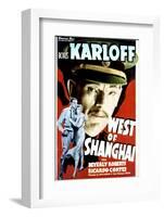 West of Shanghai - Movie Poster Reproduction-null-Framed Photo