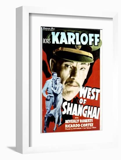 West of Shanghai - Movie Poster Reproduction-null-Framed Photo