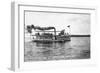 West Okoboji Lake, Iowa - Passenger Boat Queen-Lantern Press-Framed Art Print