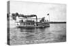 West Okoboji Lake, Iowa - Passenger Boat Queen-Lantern Press-Stretched Canvas