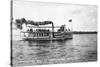 West Okoboji Lake, Iowa - Passenger Boat Queen-Lantern Press-Stretched Canvas