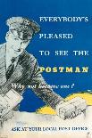 Everybody's Pleased to See the Postman, Why Not Become One?-West One Studios-Framed Art Print