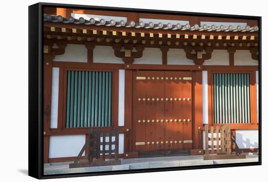 West Pagoda at Yakushiji Temple (Unesco World Heritage Site), Nara, Kansai, Japan-Ian Trower-Framed Stretched Canvas