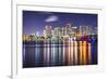 West Palm Beach, Florida Nighttime Skyline.-SeanPavonePhoto-Framed Photographic Print