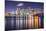 West Palm Beach, Florida Nighttime Skyline.-SeanPavonePhoto-Mounted Photographic Print