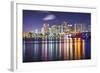 West Palm Beach, Florida Nighttime Skyline.-SeanPavonePhoto-Framed Photographic Print