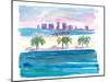 West Palm Beach Florida Skyline-M. Bleichner-Mounted Art Print