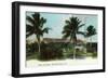 West Palm Beach, Florida - The Palms Hotel Exterior View-Lantern Press-Framed Art Print