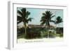 West Palm Beach, Florida - The Palms Hotel Exterior View-Lantern Press-Framed Art Print
