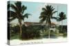 West Palm Beach, Florida - The Palms Hotel Exterior View-Lantern Press-Stretched Canvas