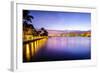 West Palm Beach Florida, USA Cityscape on the Intracoastal Waterway.-SeanPavonePhoto-Framed Photographic Print