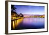 West Palm Beach Florida, USA Cityscape on the Intracoastal Waterway.-SeanPavonePhoto-Framed Photographic Print