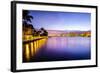 West Palm Beach Florida, USA Cityscape on the Intracoastal Waterway.-SeanPavonePhoto-Framed Photographic Print