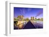 West Palm Beach, Florida, USA Downtown Skyline on the Intracoastal Waterway.-SeanPavonePhoto-Framed Photographic Print