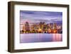 West Palm Beach, Florida, USA Downtown Skyline.-SeanPavonePhoto-Framed Photographic Print