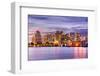 West Palm Beach, Florida, USA Downtown Skyline.-SeanPavonePhoto-Framed Photographic Print