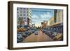 West Palm Beach, Florida - View Down Clematis Street-Lantern Press-Framed Art Print