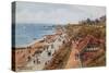 West Parade and Cliff, Clacton-On-Sea-Alfred Robert Quinton-Stretched Canvas